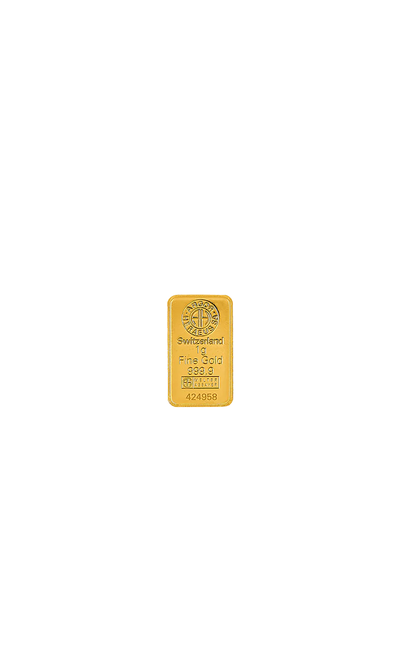 1g Goldbarren Heraeus - Image 3