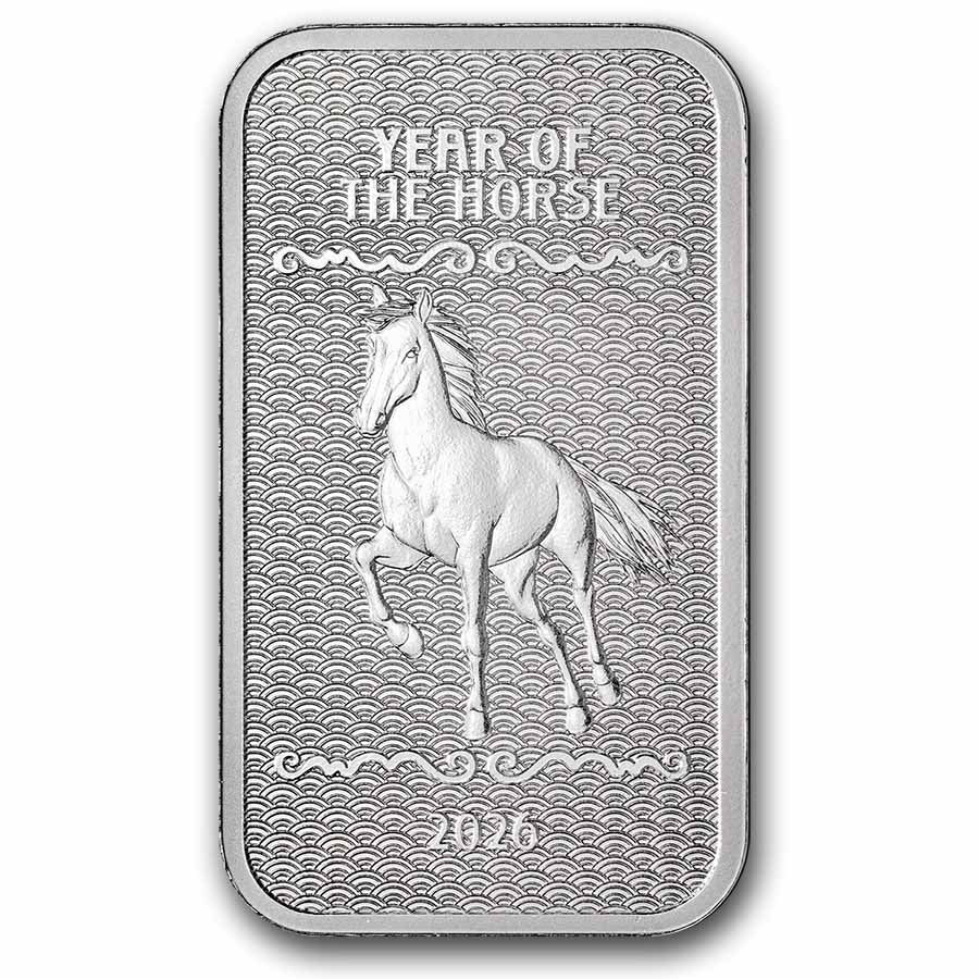 1 Unze Silber Bar - 2026 Year of the Horse