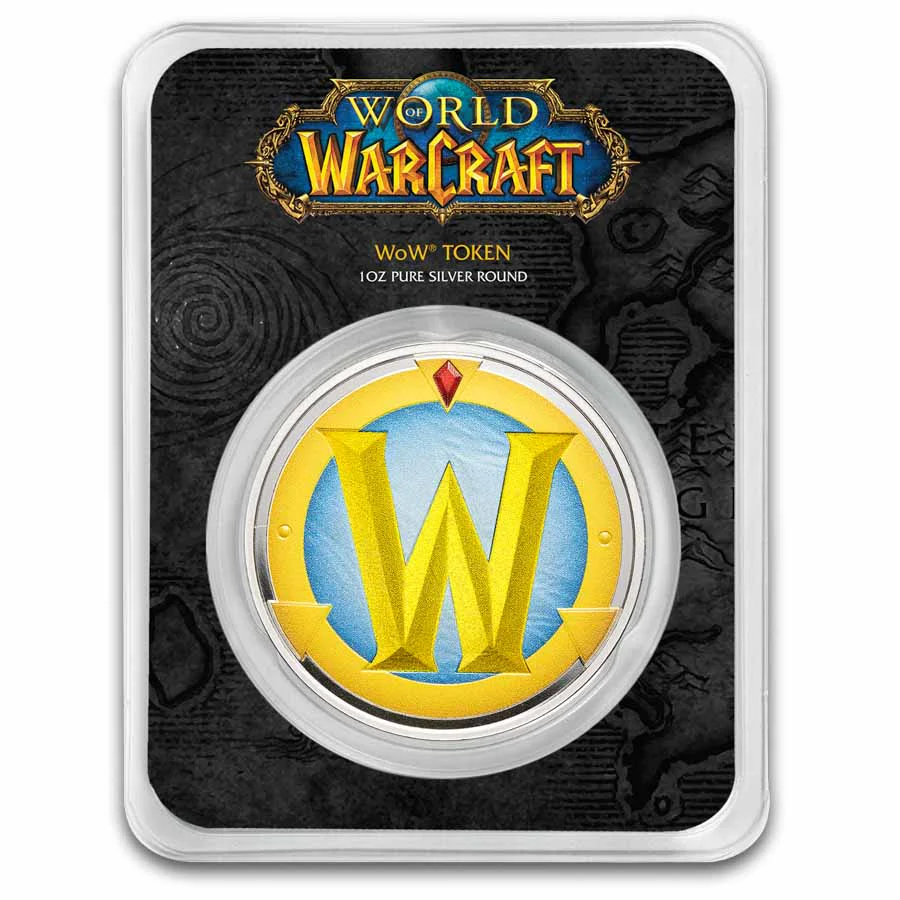 1 Unze Silber World of Warcraft Colorized Token (TEP)