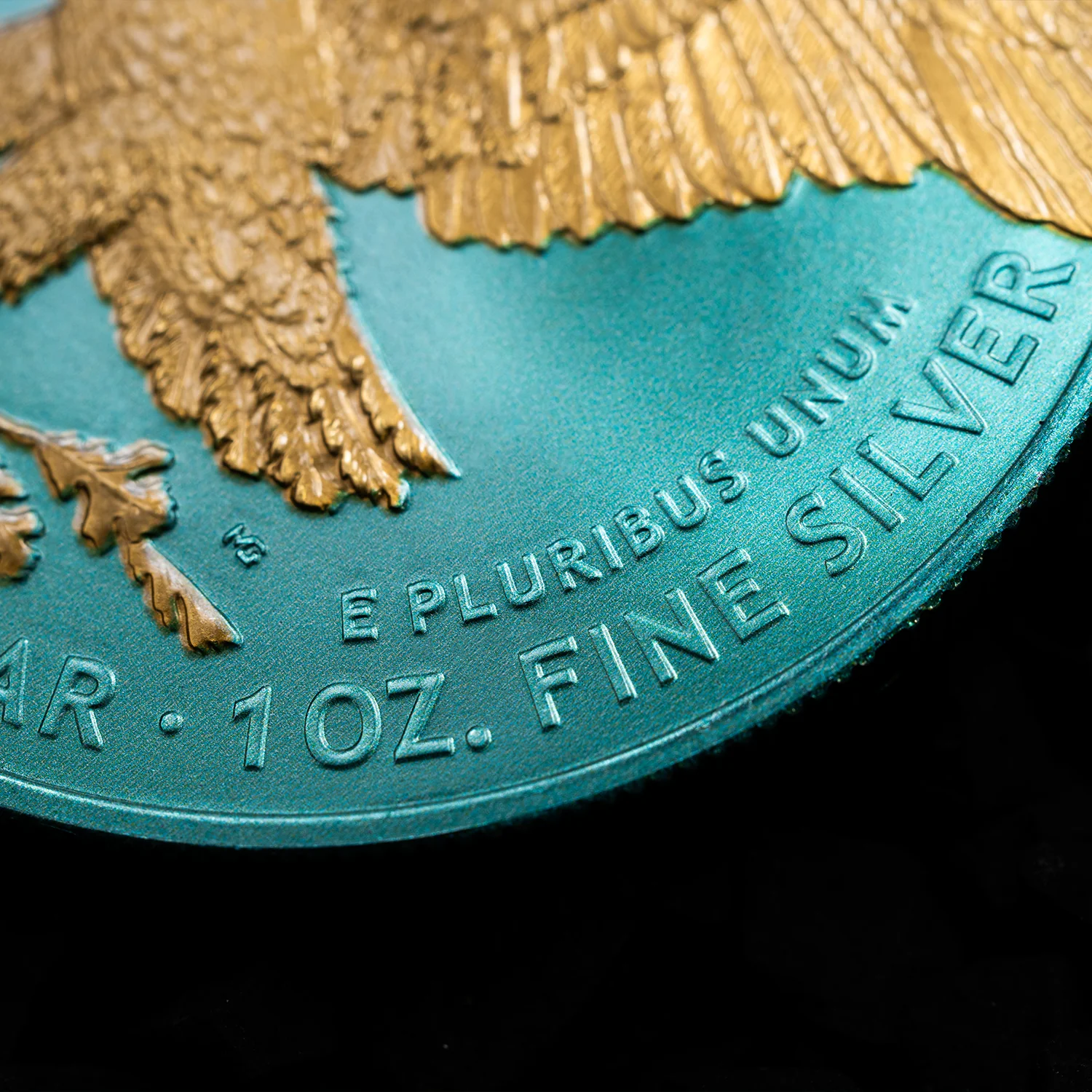 1 Unze Silber American Eagle 2023 Caribbean Blue (Auflage: 100 | teilvergoldet) - Image 6