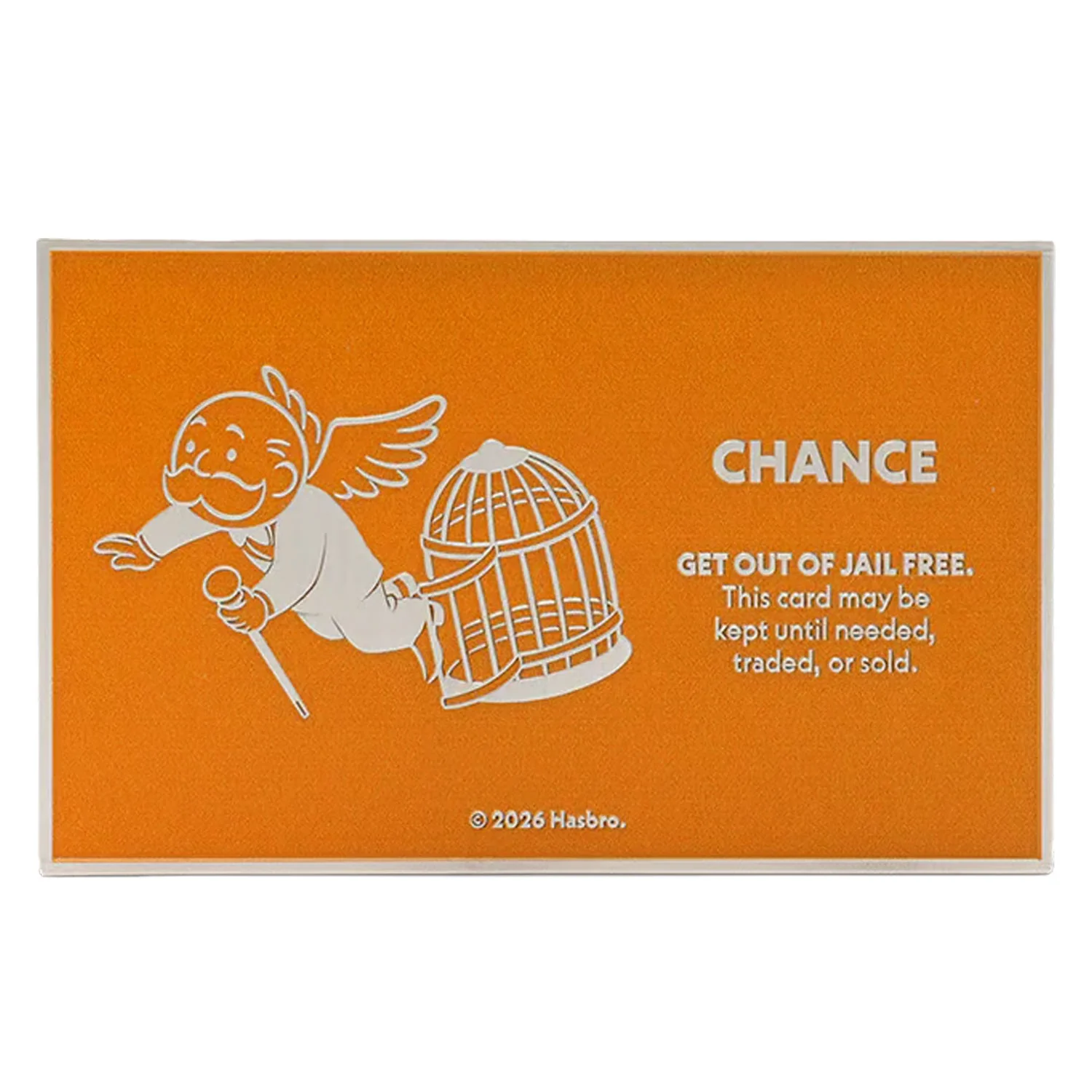 1 Unze Silber - MONOPOLY - Chance Cards - Get out of Jail Free Card - Image 3