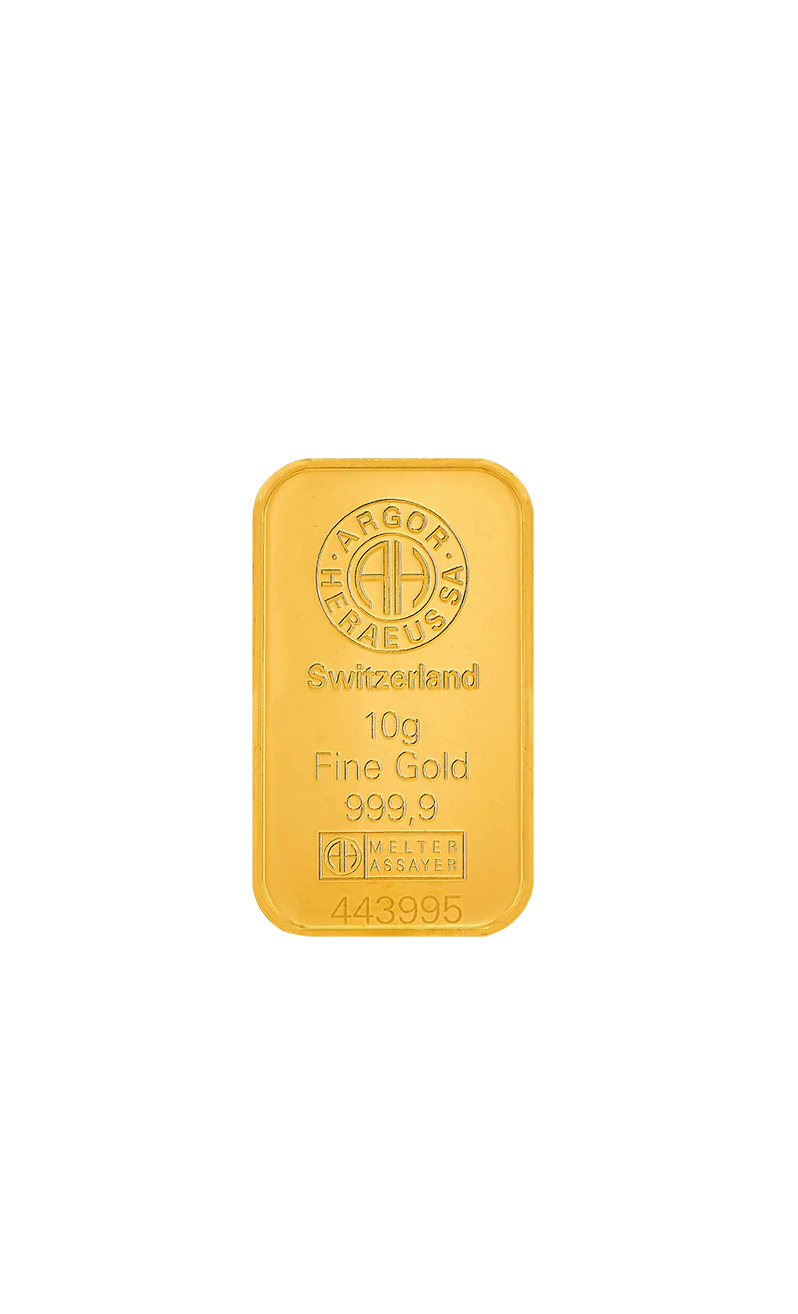 10 g Gold Kinebar AHSA geprägt 99,99 % - Image 4