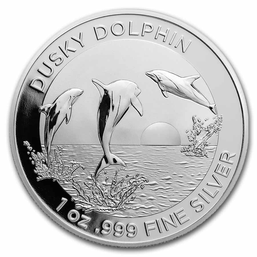 1 Unze SIlbermünze Australia $1 Dusky Dolphin BU 2022