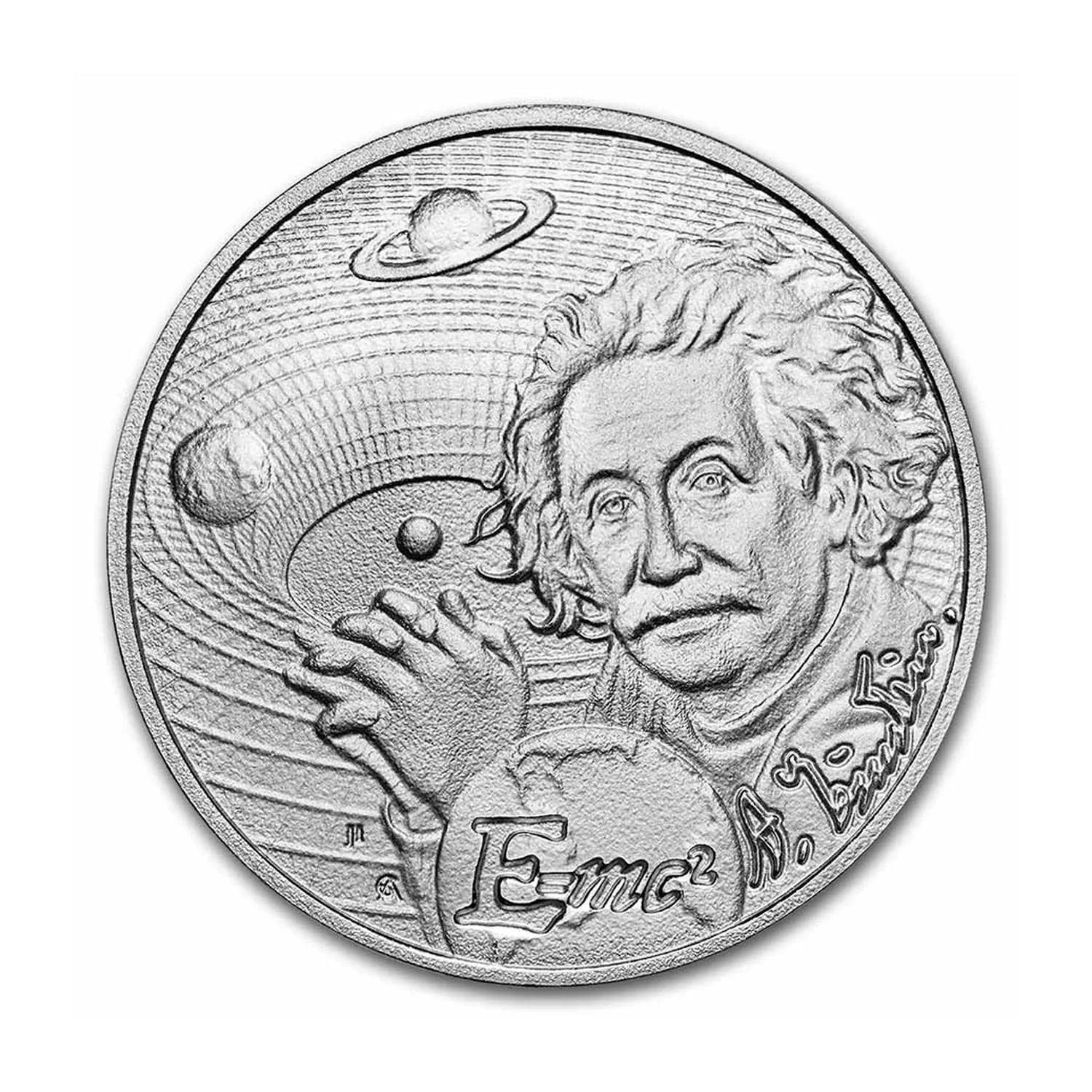 2022 Niue 1 Unze Silber $2 Icons of Inspiration: Albert Einstein BU