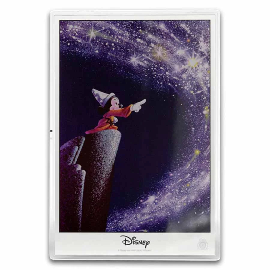 1 Unze Silber + 5g Silber Niue $2 Disney Fantasia Mickey Collectibles 2025 - Image 2
