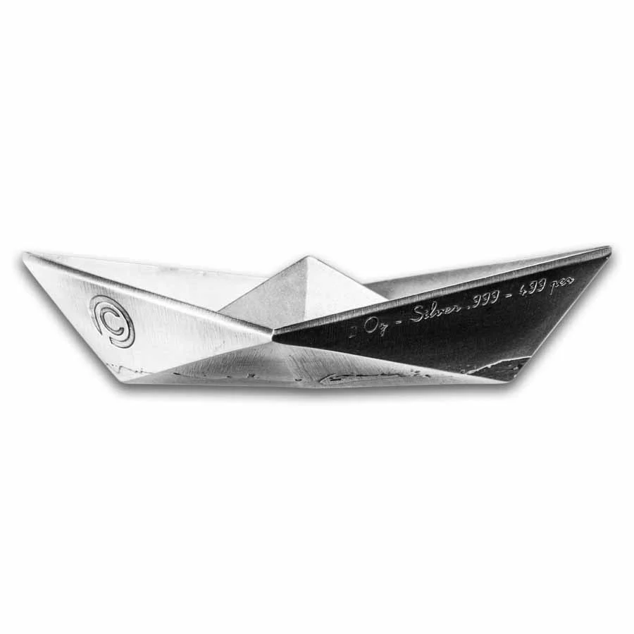 2 Unzen Silber Niue Folded Dreams: Paper Boat (Box & COA) 2025 - Image 4