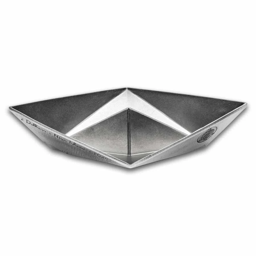 2 Unzen Silber Niue Folded Dreams: Paper Boat (Box & COA) 2025 - Image 5