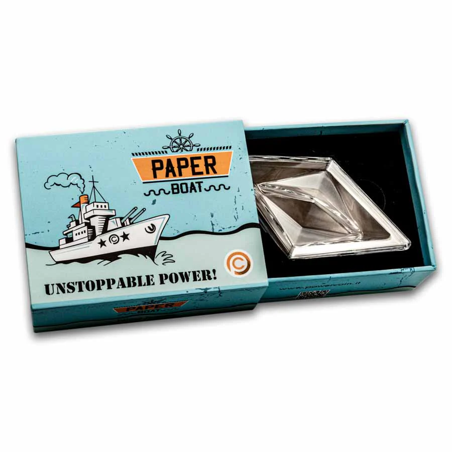 2 Unzen Silber Niue Folded Dreams: Paper Boat (Box & COA) 2025 - Image 7
