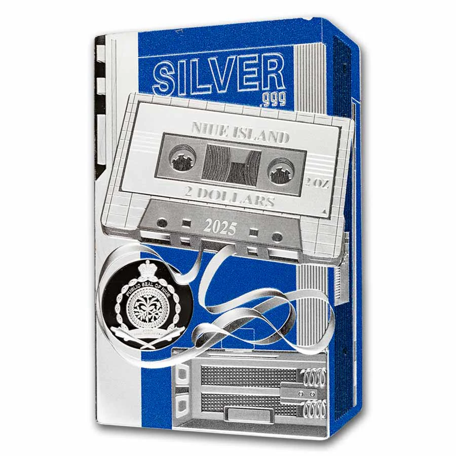 2 Unzen SIlber Niue TechStalgic; Colorized Walkman (Box & COA) 2025 - Image 2
