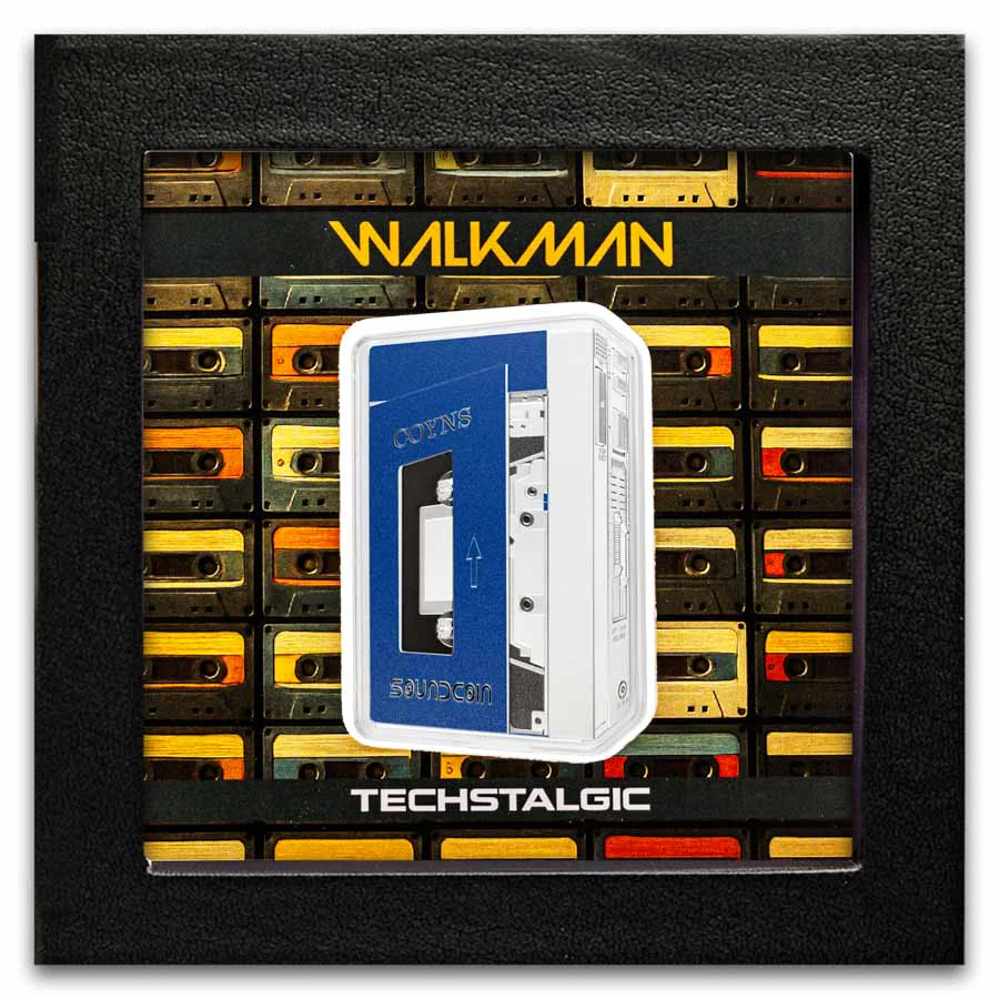 2 Unzen SIlber Niue TechStalgic; Colorized Walkman (Box & COA) 2025 - Image 3
