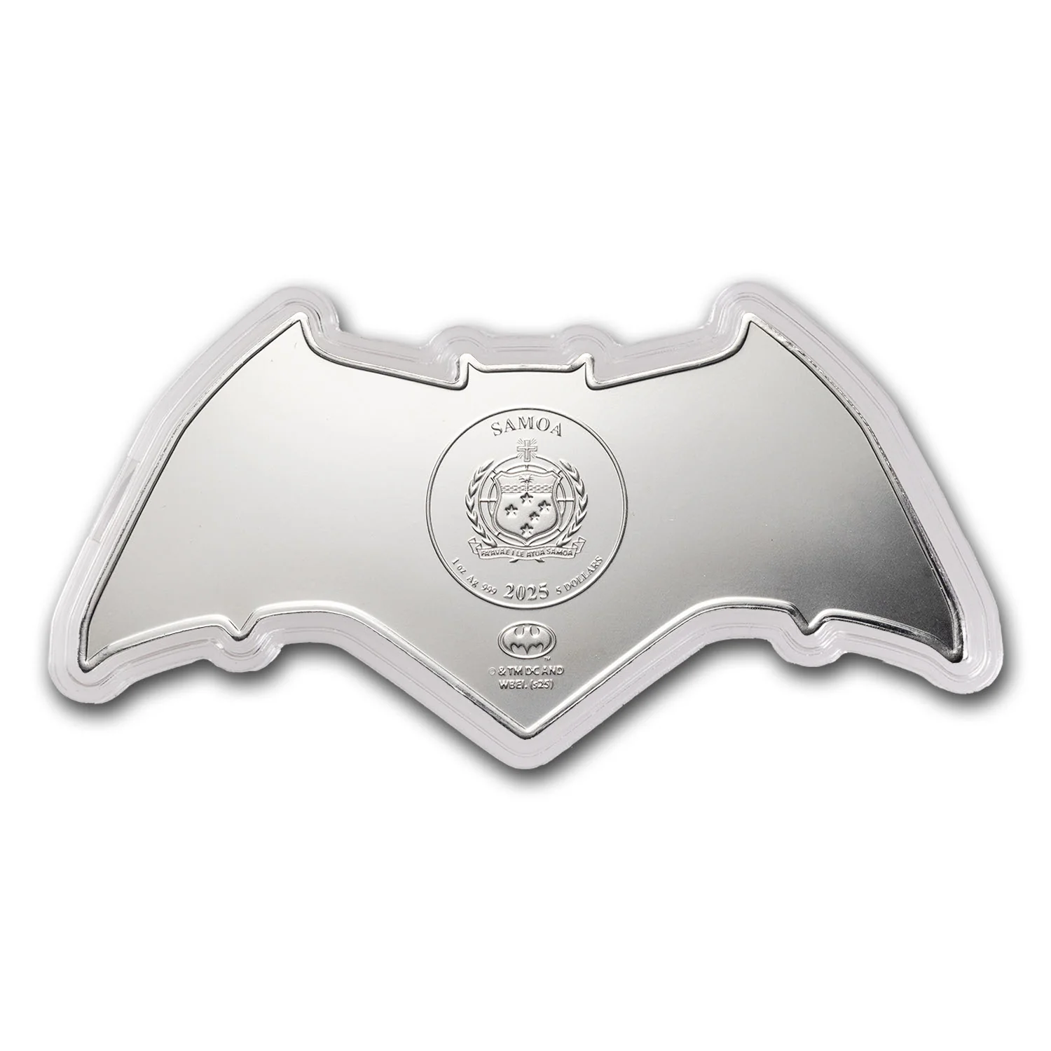 1 Unze Silber Samoa Batman Batarang Shaped Coin BU 2025 - Image 2