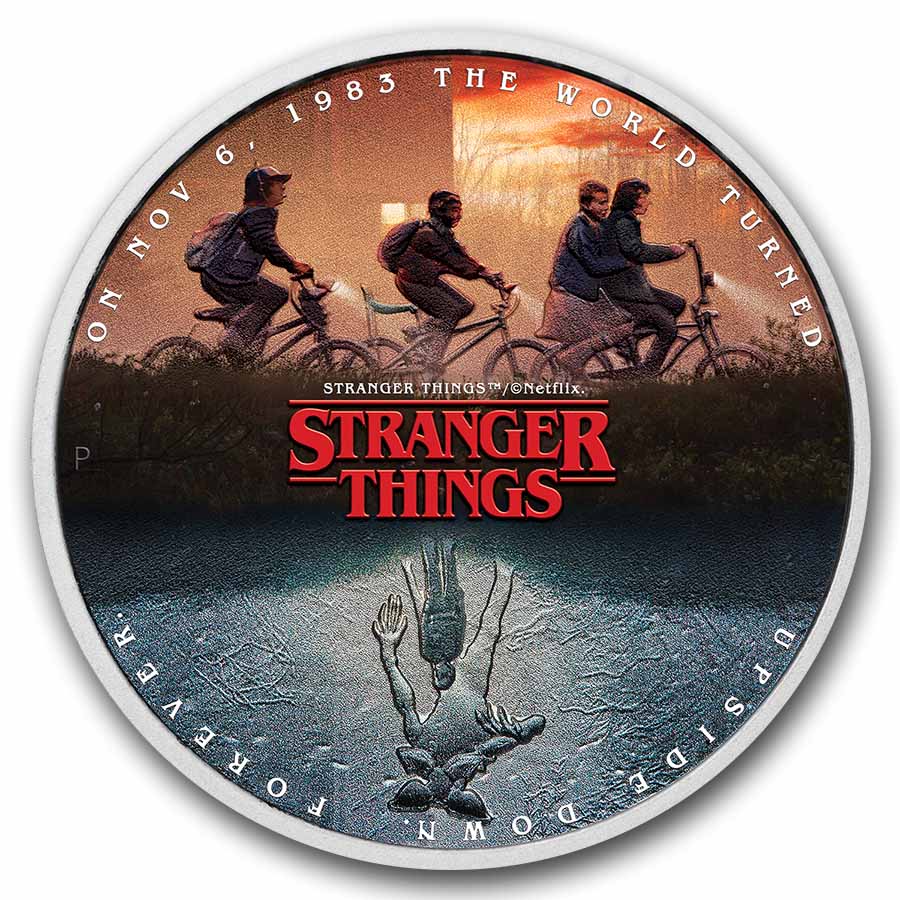 1 Unze Silbermünze Colorized Stranger Things The Upside Down 2026