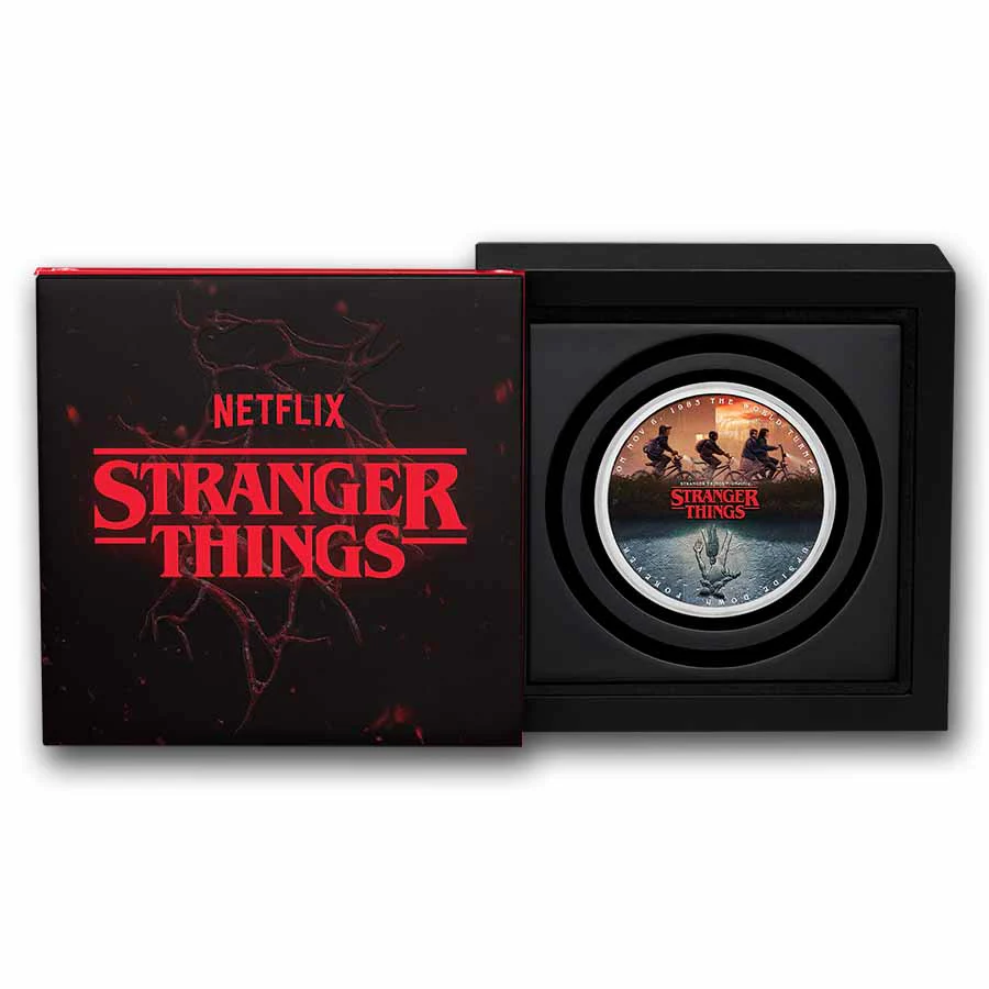 1 Unze Silbermünze Colorized Stranger Things The Upside Down 2026 - Image 4