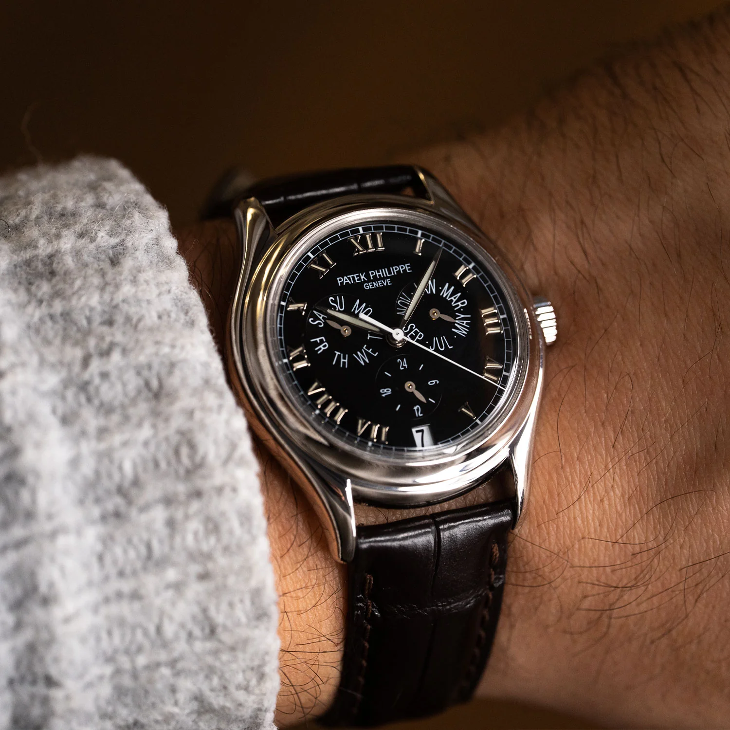 Annual Calendar Platinum Automatic Black Dial - 5035P-001 - Image 7