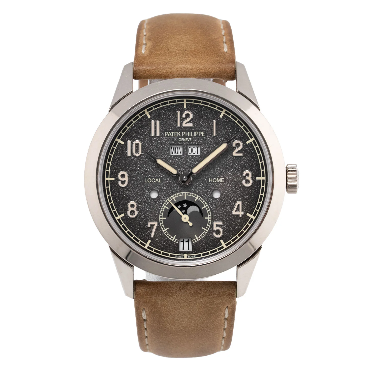Annual Calendar Travel Time Whitegold Grey Dial Full Set Unworn 2026 - 5326G-001