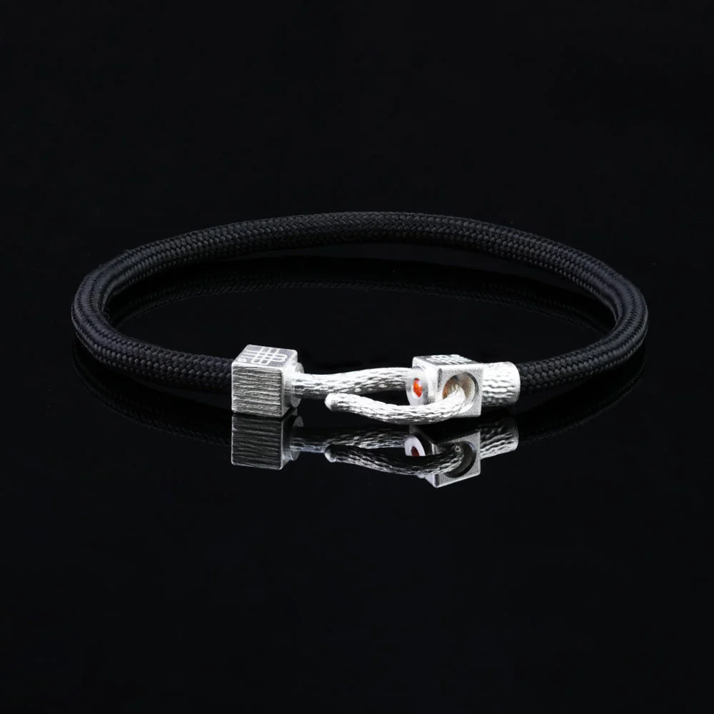 Bracelet BLACK SEA - 925 sterling silver with an orange topaz - Image 3