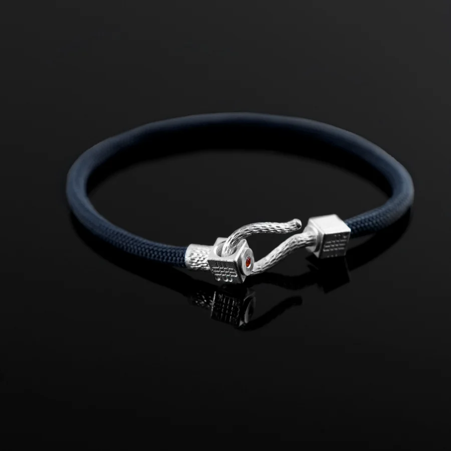 Bracelet BLUE SEA - 925 sterling silver with an orange topaz - Image 3