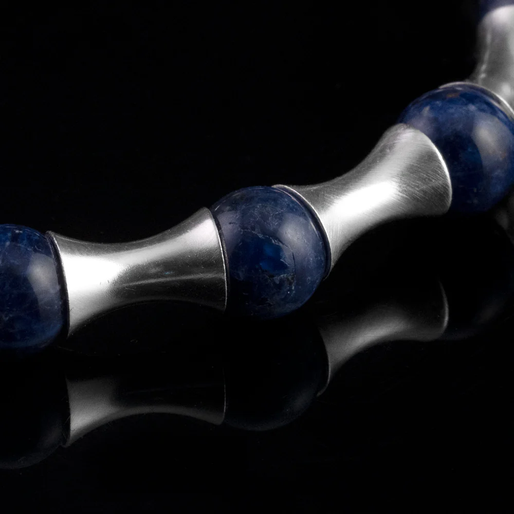 Bracelet BLUE WAVE - the GREATEST TIMEPIECE - 925 sterling silver - Image 6