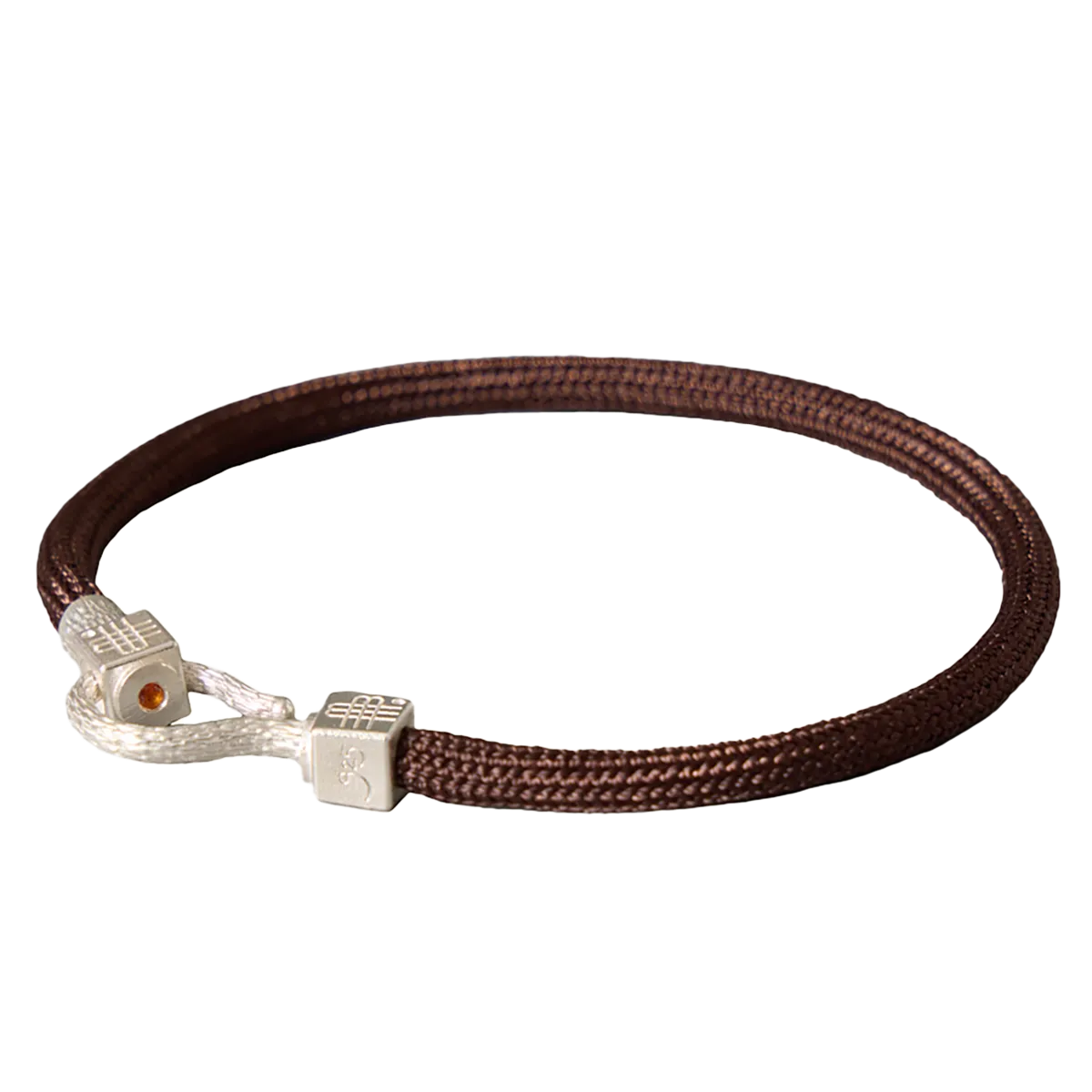 Bracelet CHOCOLATE SEA sterling silver with an orange topaz - 925er