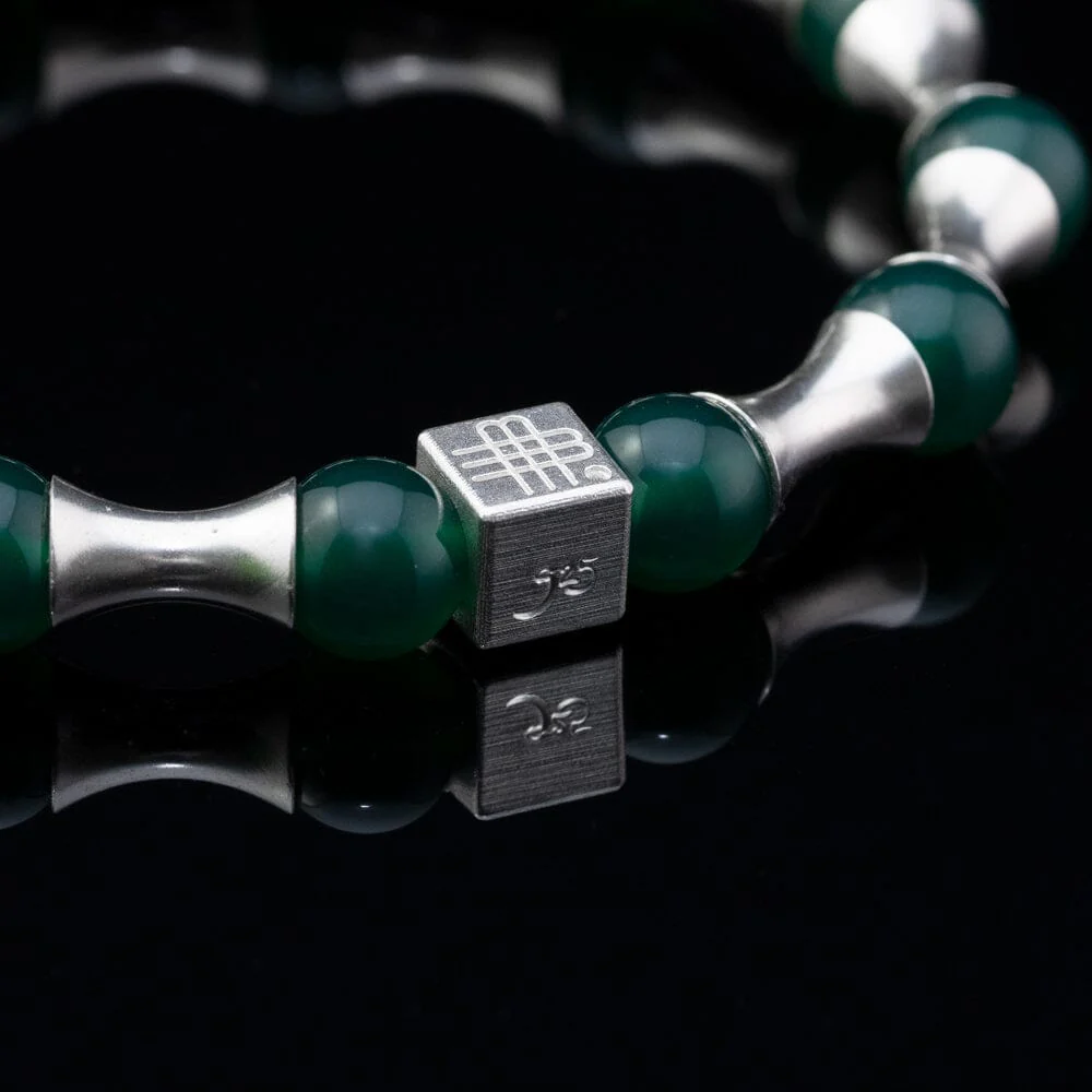 Bracelet GREEN WAVE - COLLECTOR item - 925 sterling silver - Image 4