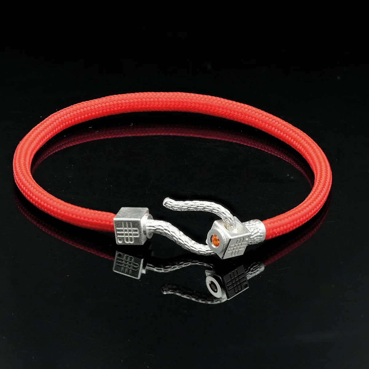 Bracelet RED SEA - 925 sterling silver with an orange topaz - Image 3