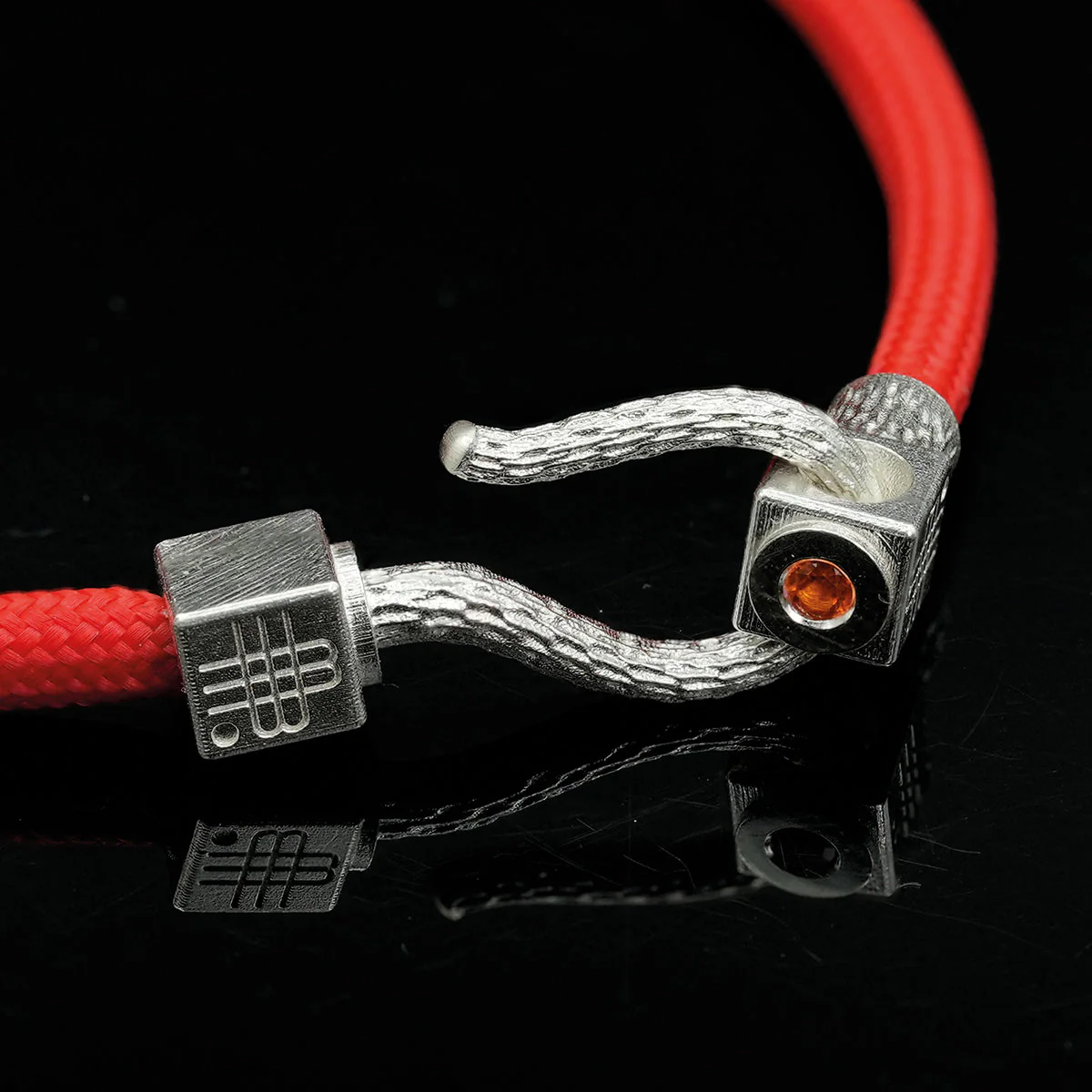 Bracelet RED SEA - 925 sterling silver with an orange topaz - Image 4