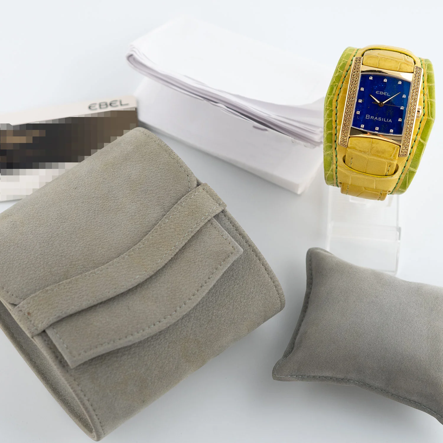Brasila Unworn Rare 18ct Yellow Gold Blue Dial - - Image 10