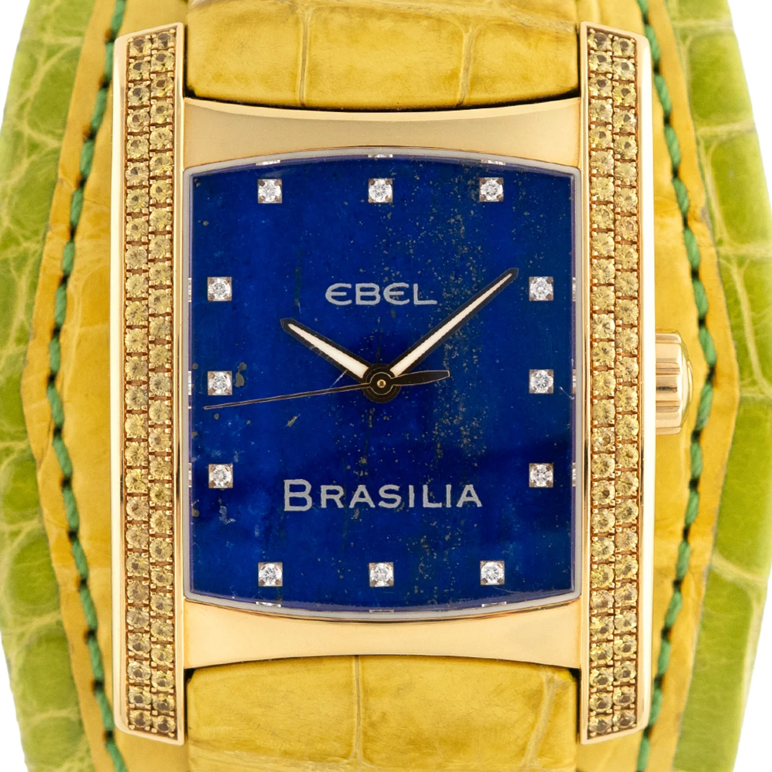 Brasila Unworn Rare 18ct Yellow Gold Blue Dial - - Image 3