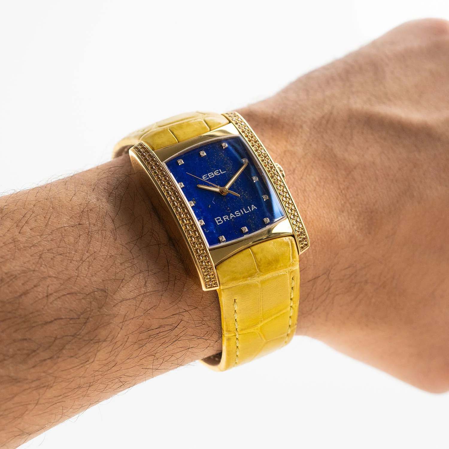 Brasila Unworn Rare 18ct Yellow Gold Blue Dial - - Image 9