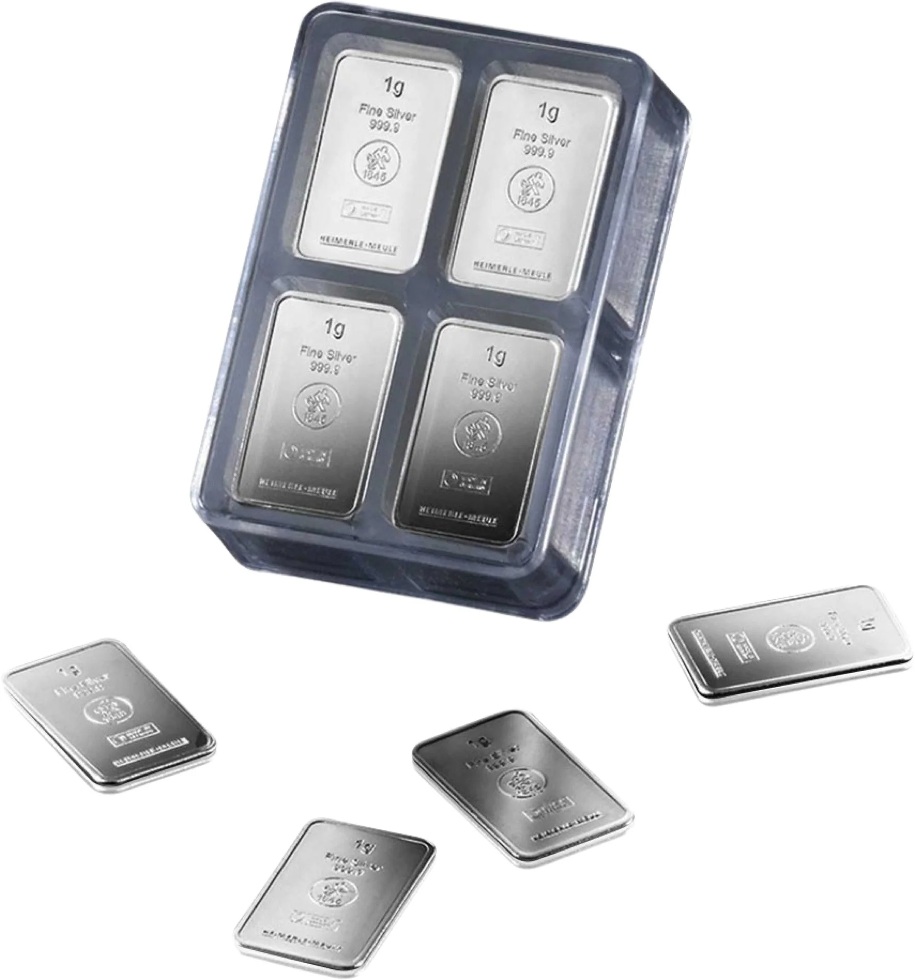 100 x 1g Silber Heimerle und Meule UnityBox - Image 2