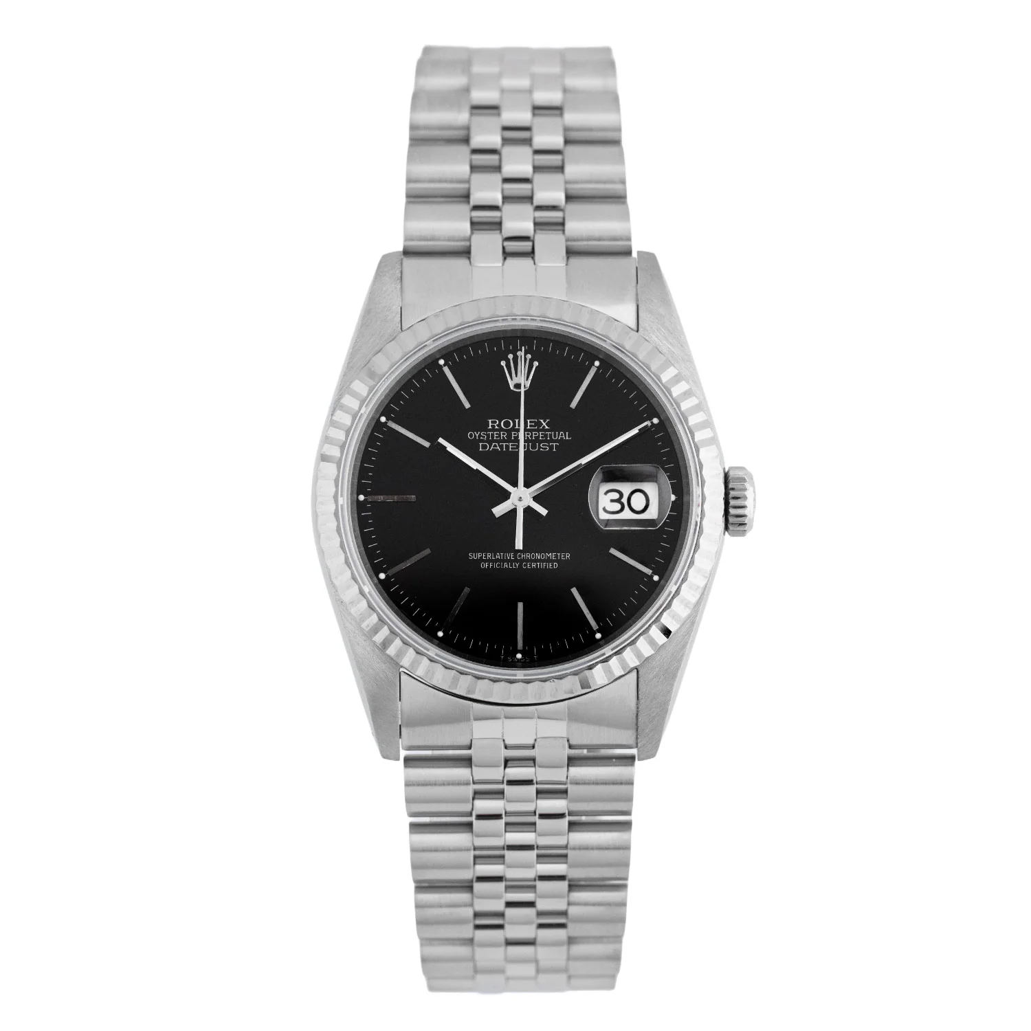 Datejust 36mm Black Dial 1990 - 16234