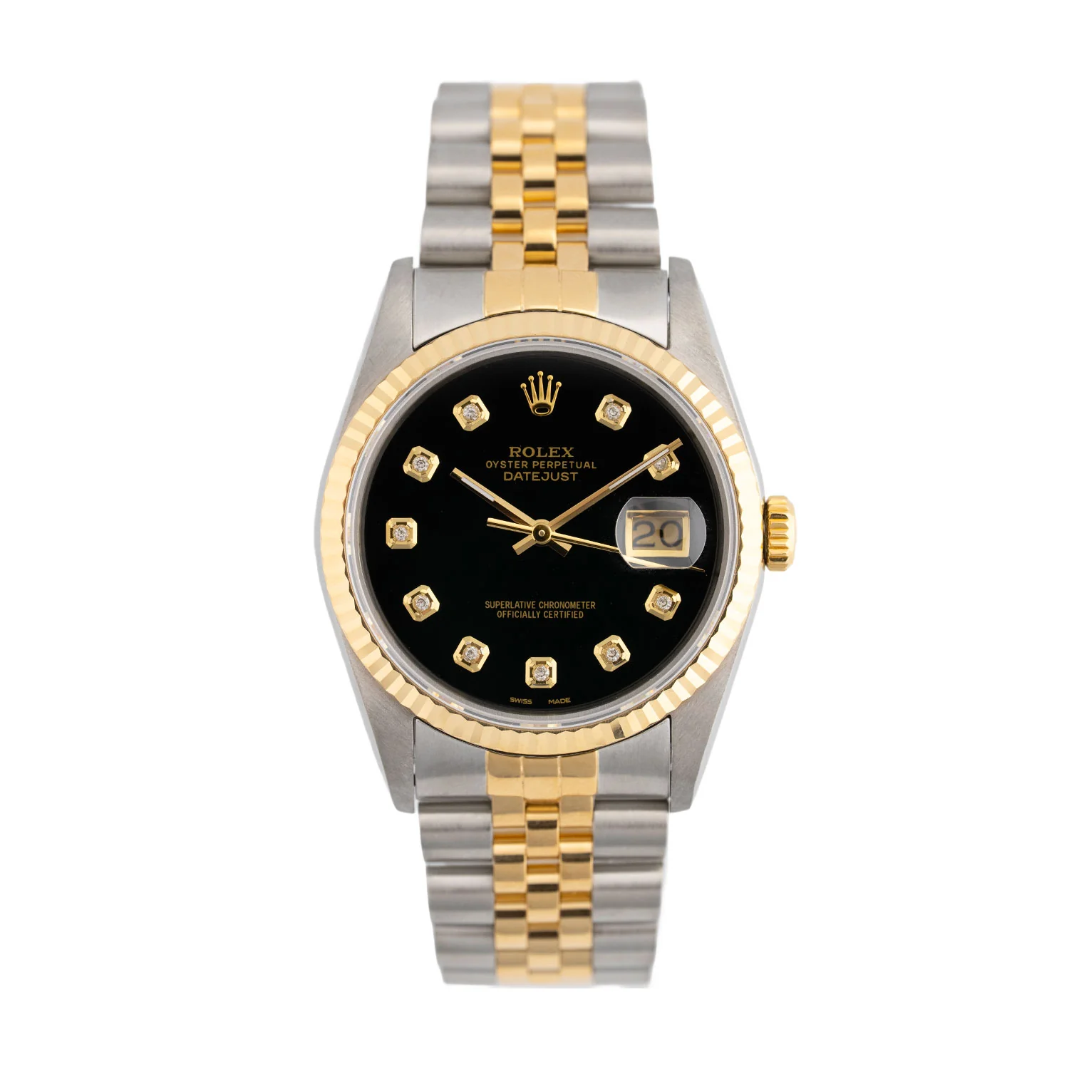 Datejust 36mm Black Diamond Dial 1989 - 16233