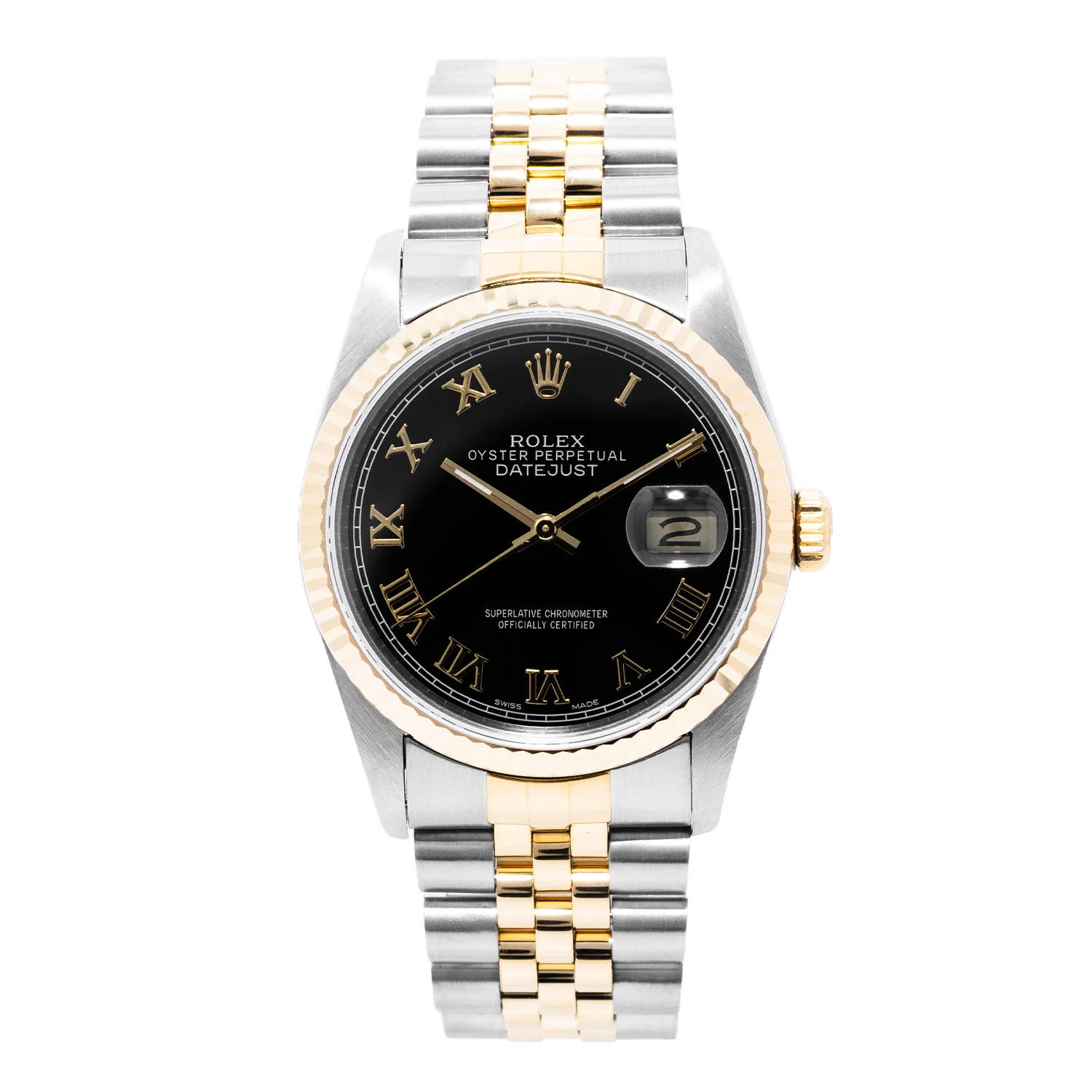 Datejust 36mm Black Roman Dial 1991 - 16233