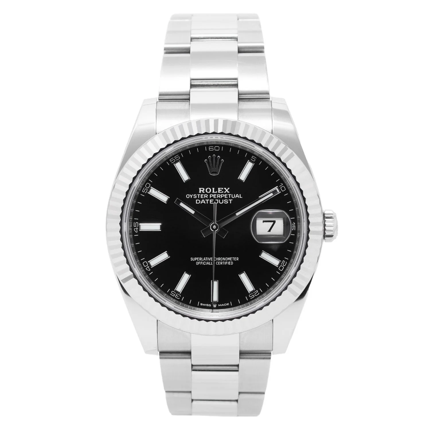 Datejust 41mm Black Dial Full Set LC100 2025 Oyster - 126334