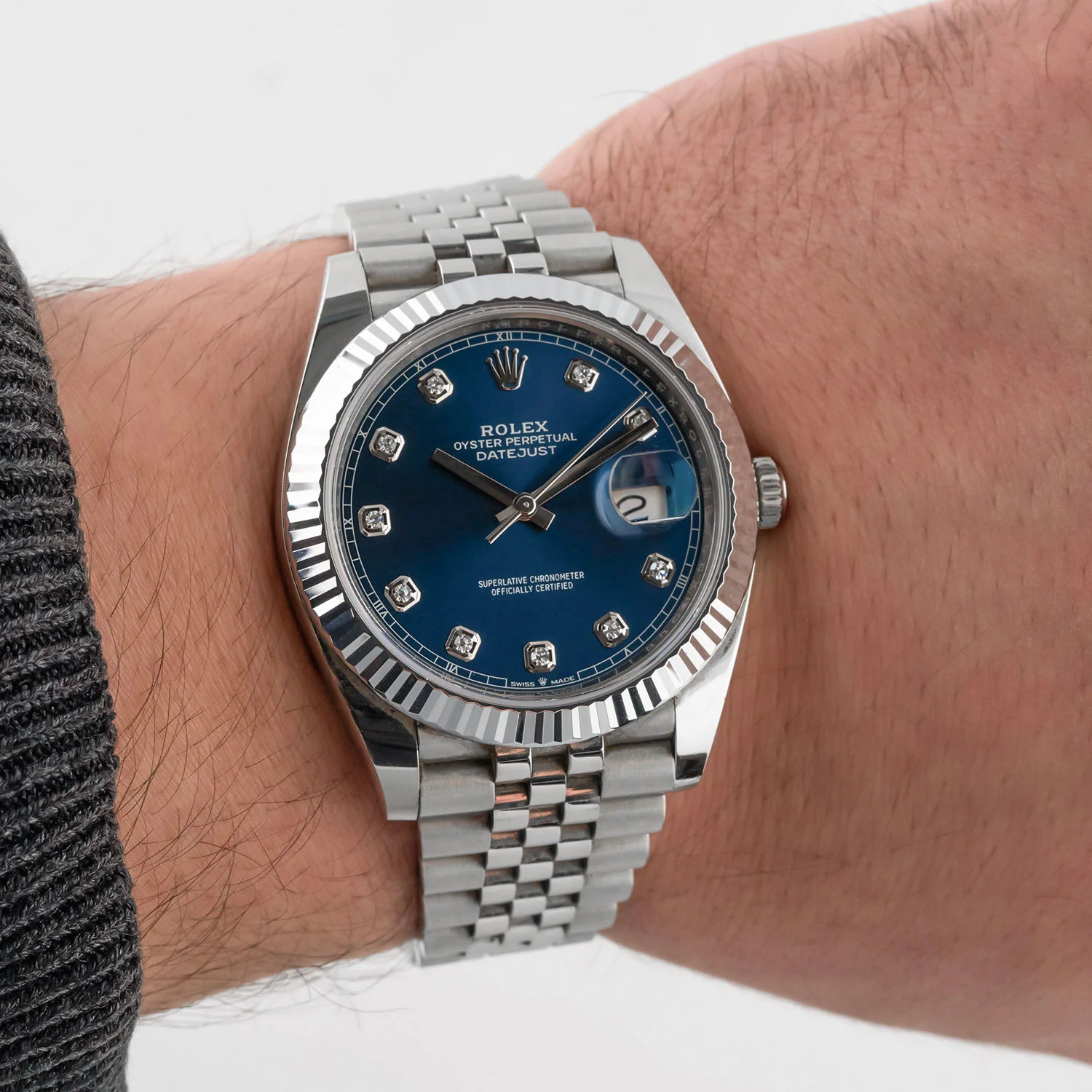 Datejust 41mm Blue Diamond Dial 2018 Jubilee - 126334 - Image 6