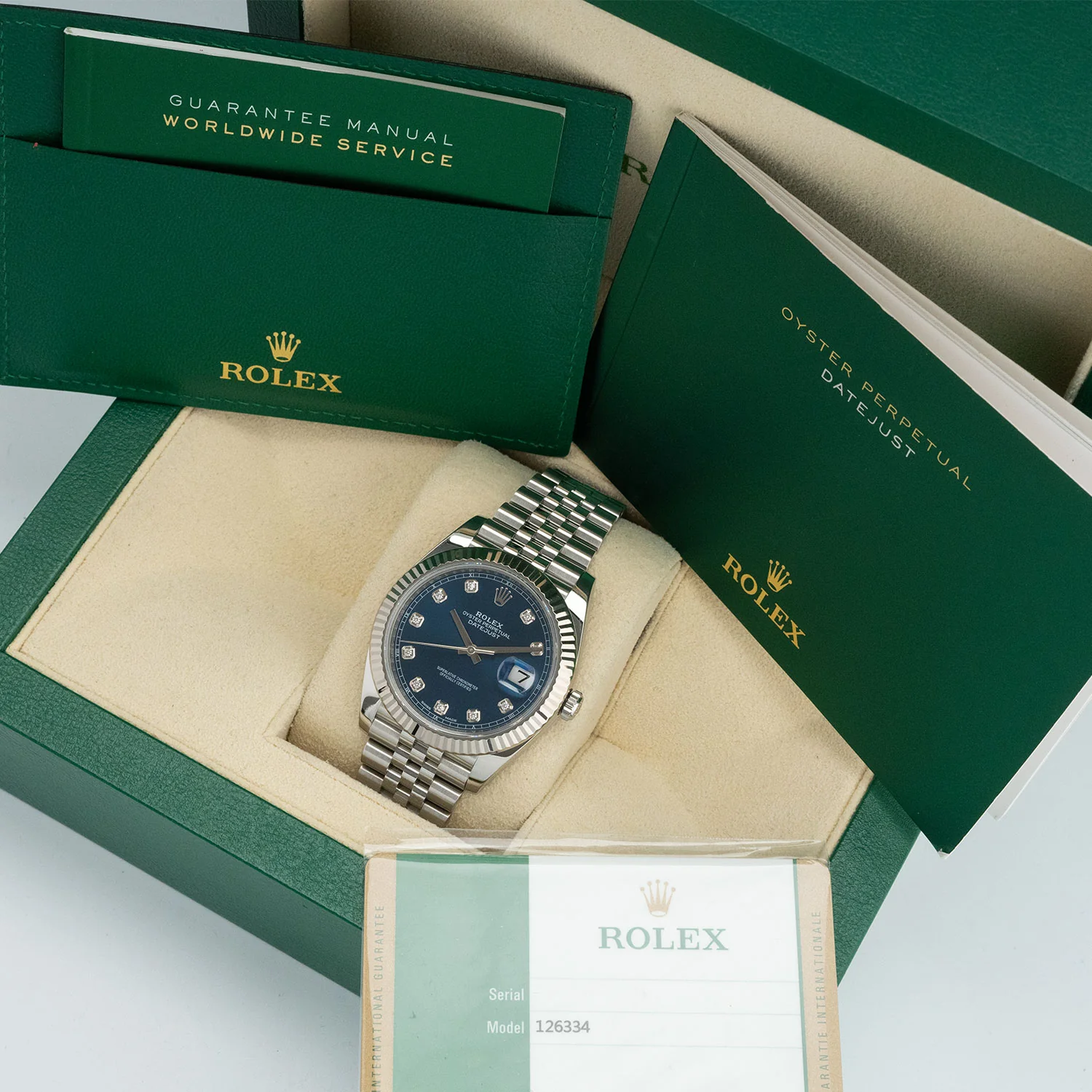 Datejust 41mm Blue Diamond Dial 2018 Jubilee - 126334 - Image 7