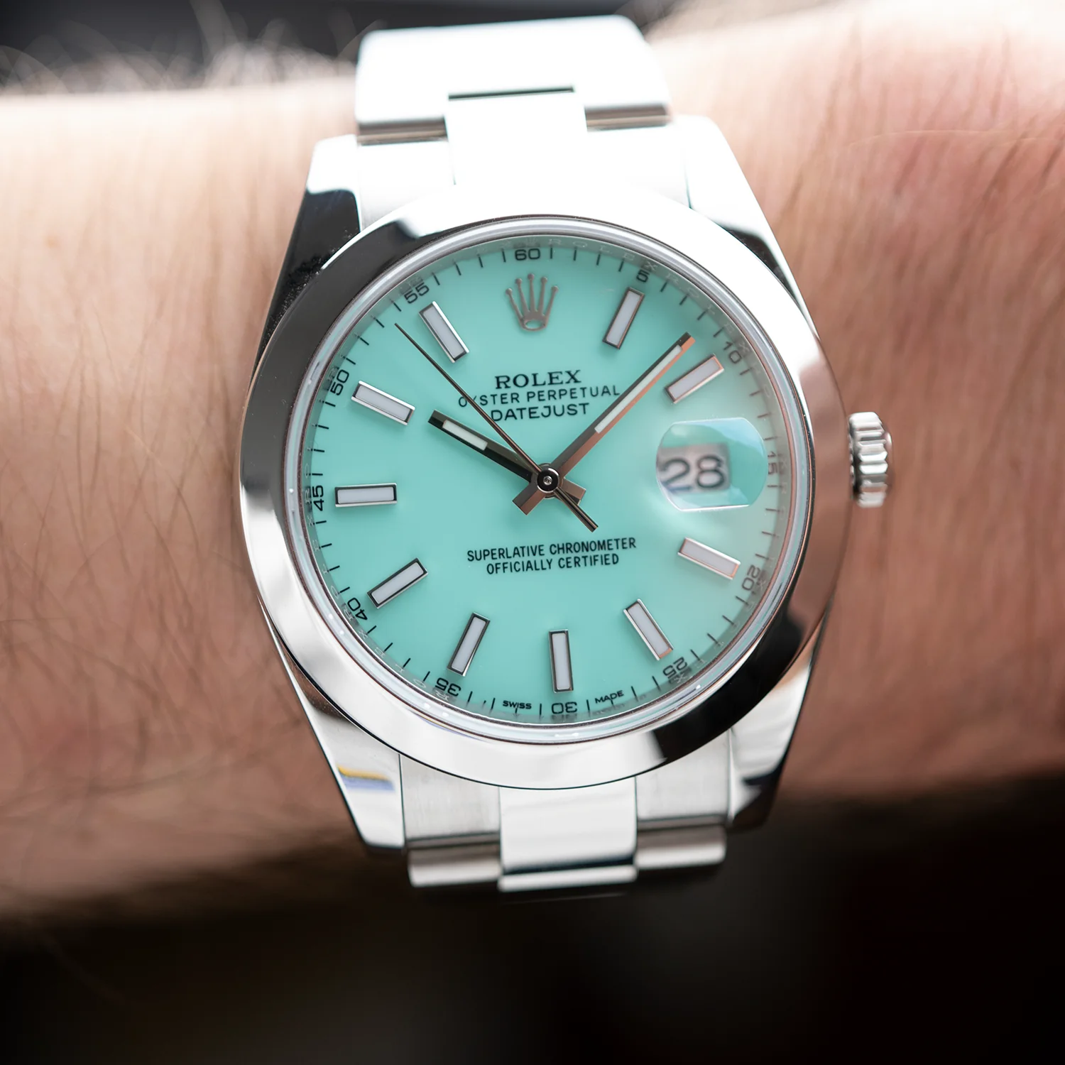 Datejust 41mm Turqoise Dial 2018 Oyster - 126300 - Image 6