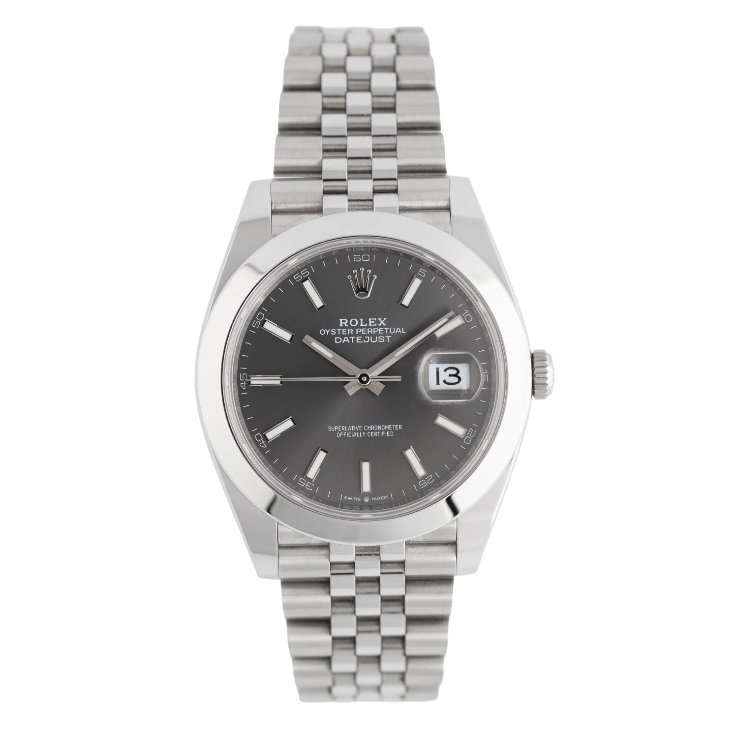 Datejust 41mm Rhodium Dial Full Set 2025 Jubilee - 126300