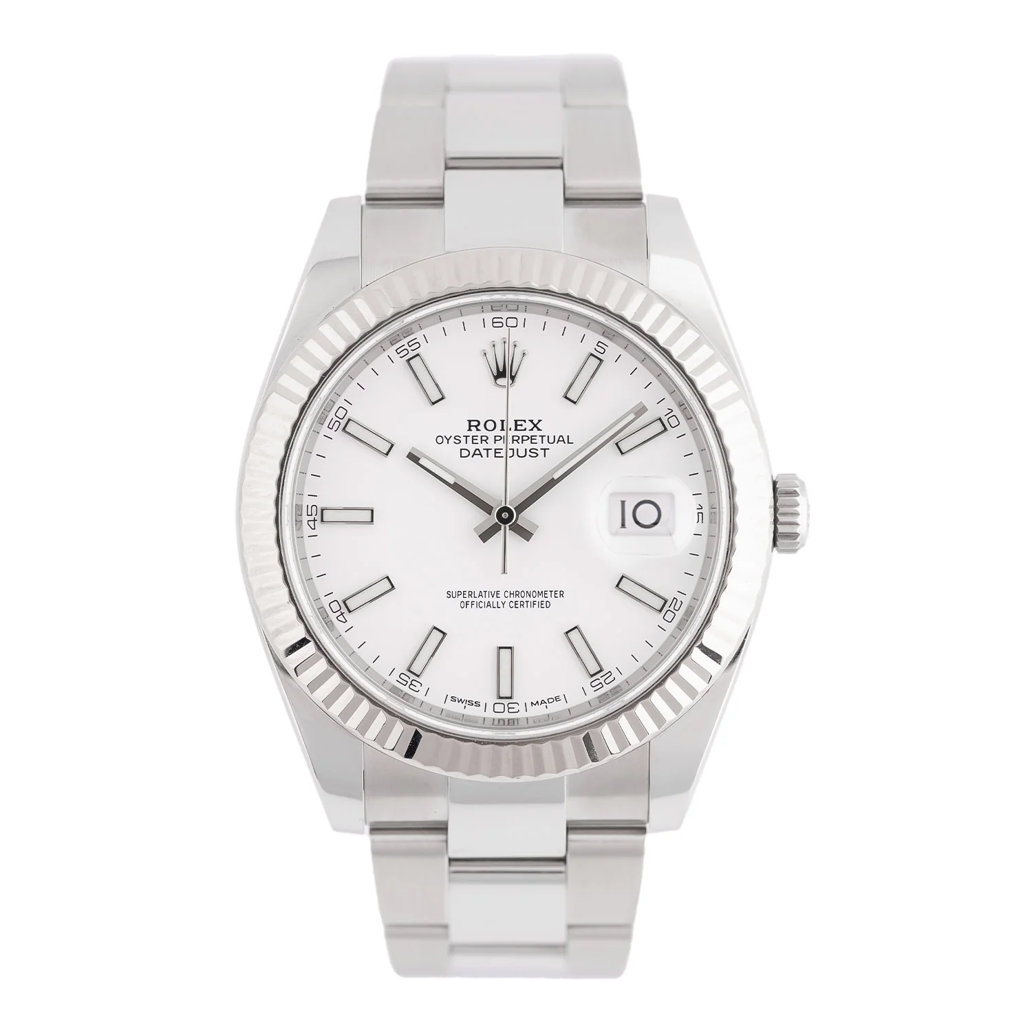 Datejust 41mm White Dial Unworn 2026 Oyster - 126334