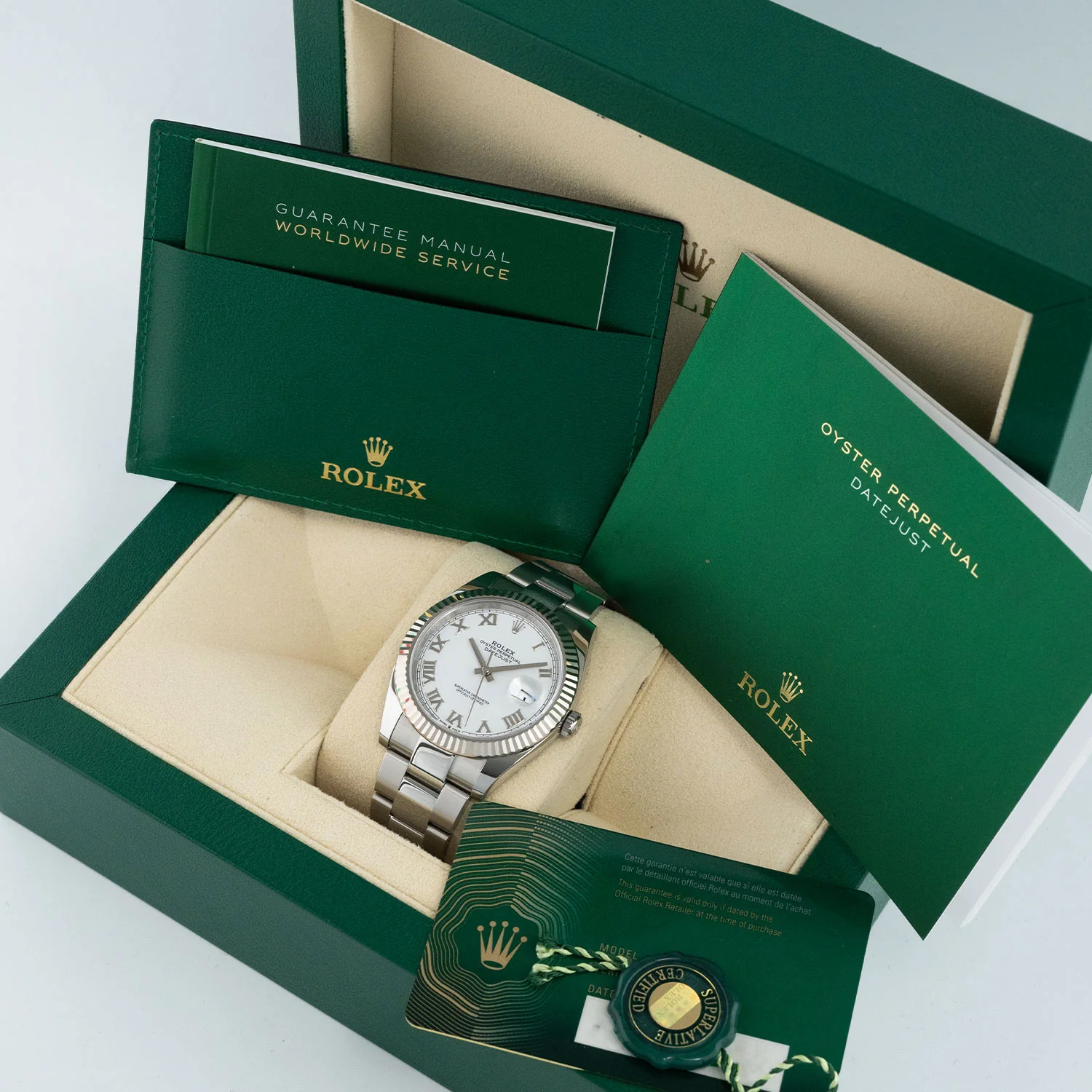 Datejust 41mm White Roman Dial 2023 Oyster - 126334 - Image 6