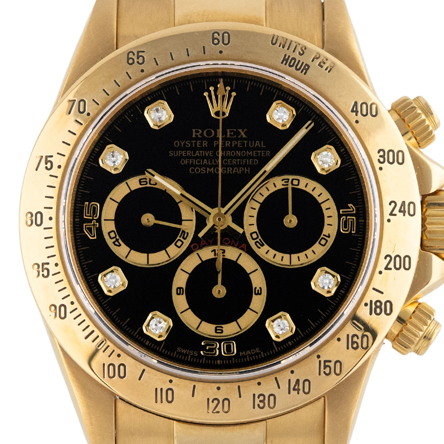 Daytona Cosmograph Zenith Black Diamond Dial LC100 1998 - 16528 - Image 2