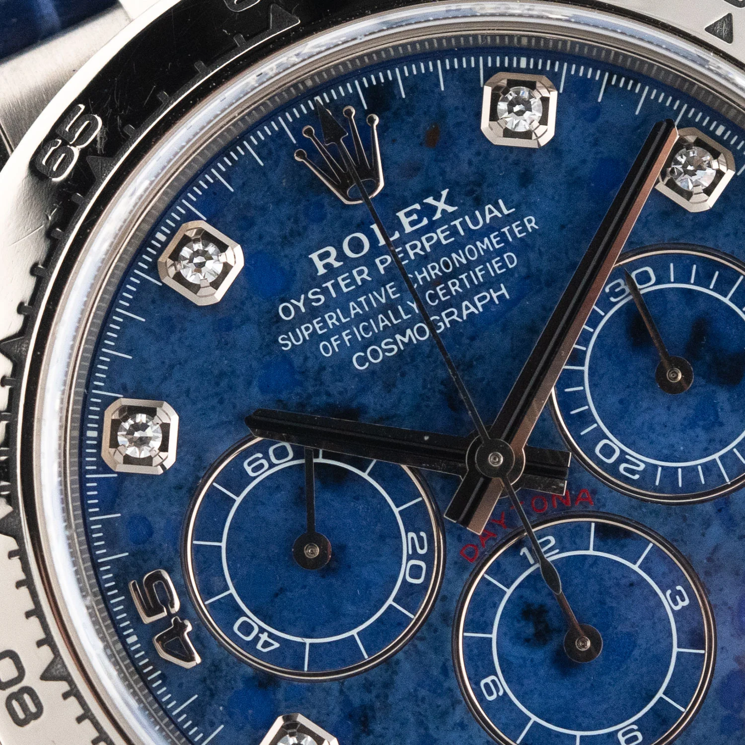 Daytona Cosmograph Zenith White Gold Sodalite Dial Full Set 2000 - 16519 - Image 3