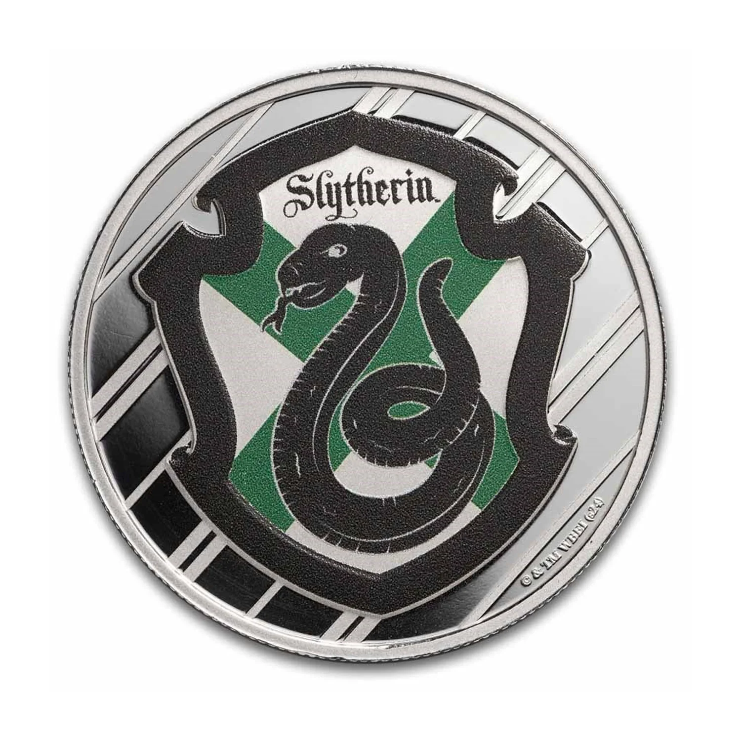 Harry Potter™ 1 oz Silber „Houses – Slytherin“ koloriert mit TEP