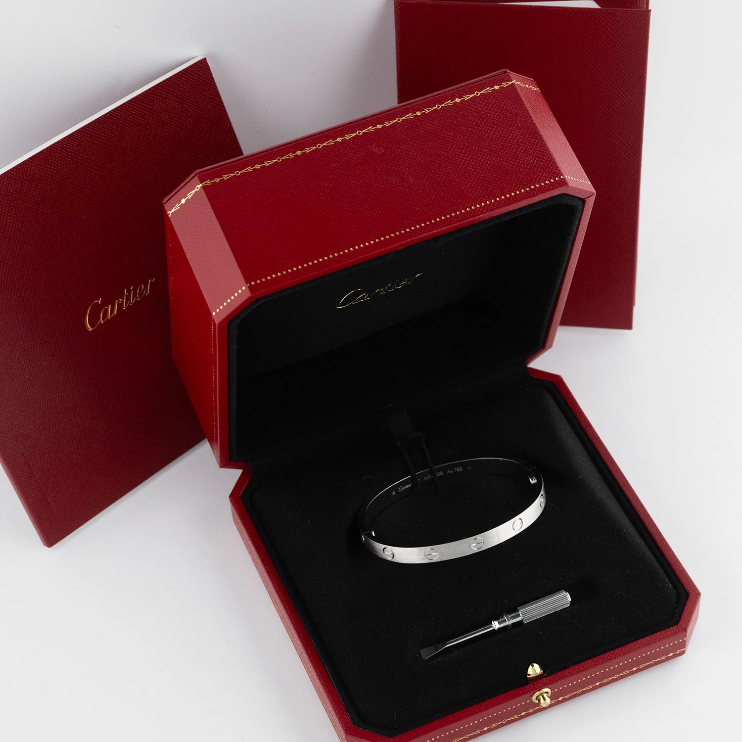 Love Bracelet 750WG - Size 16 - Image 7