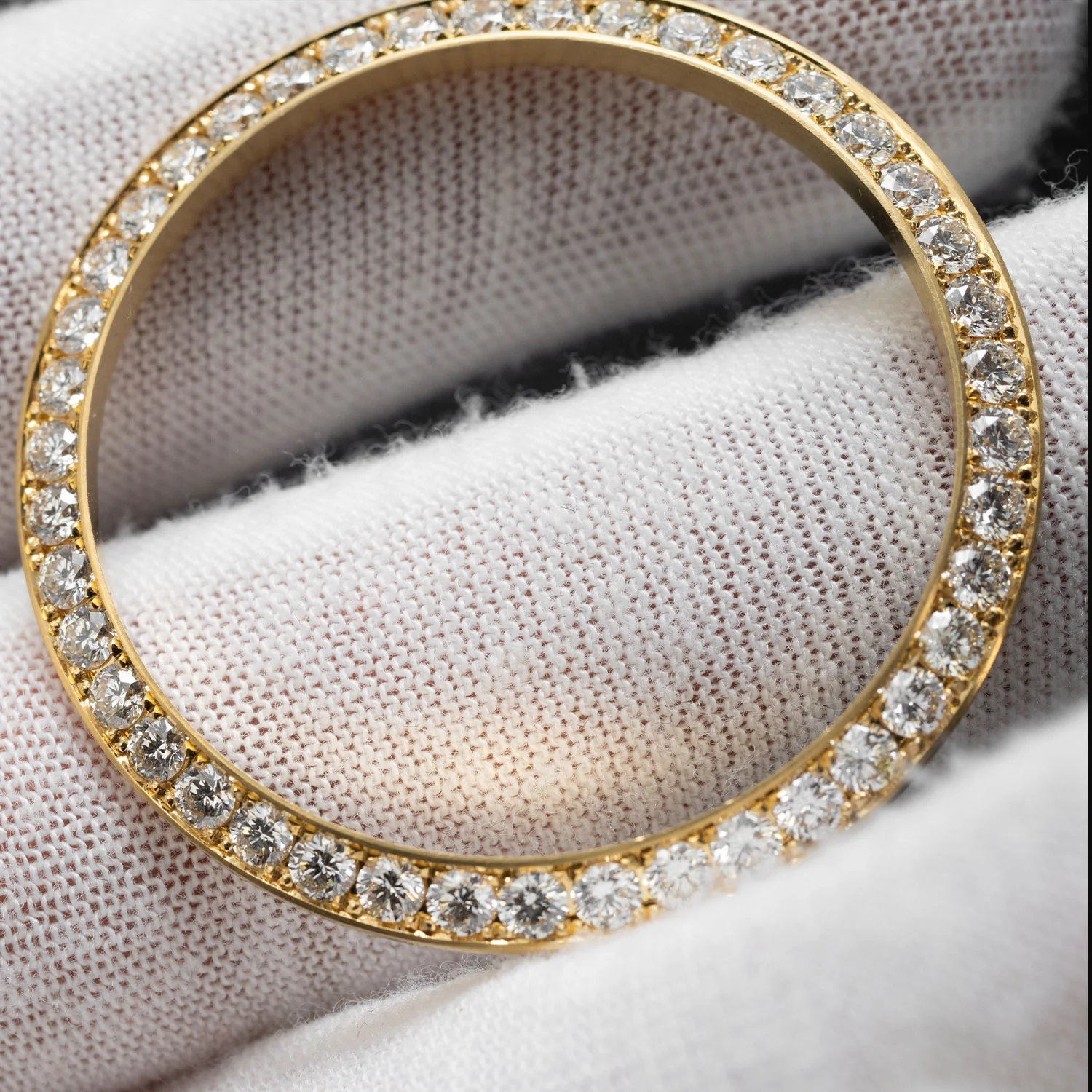 Lünette für Rolex Datejust 41 750 Gelbgold 42 Brill. 2,66 ct. TW/VSi - Image 3