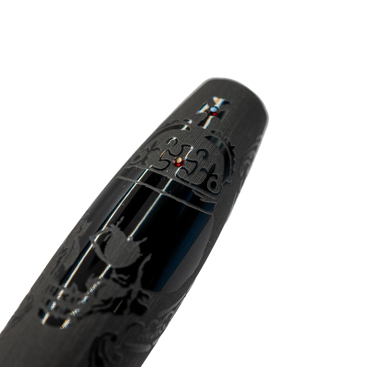 Fortuna Crowned Skull Metal Roller Black - Image 2