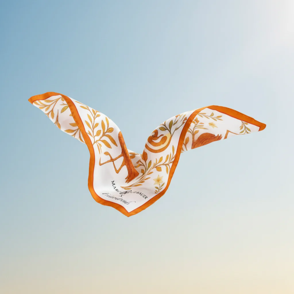 Orange Flamingo Einstecktuch - Image 2