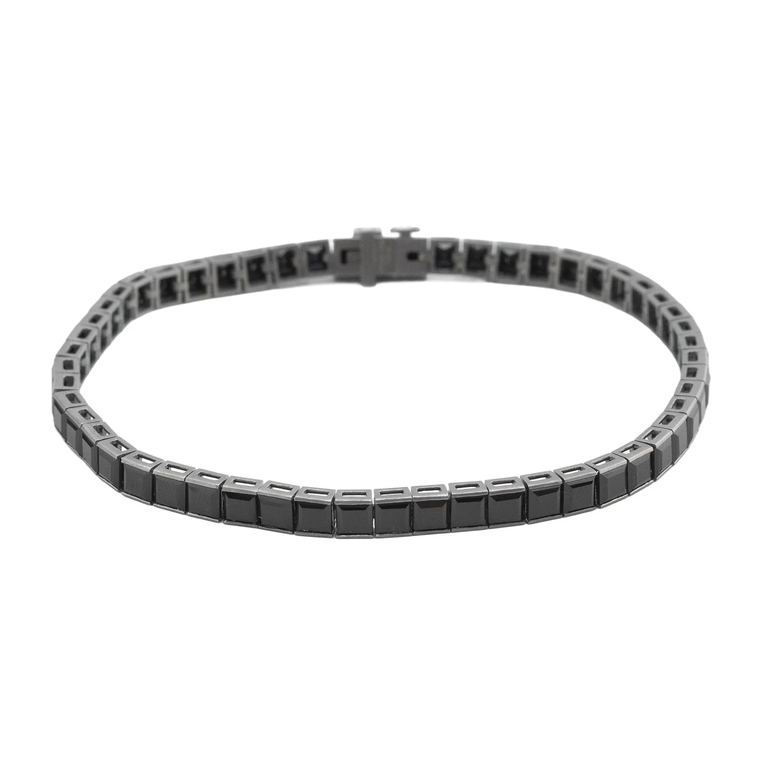 Tennis Bracelet Platinum with 15.334ct Black Diamonds