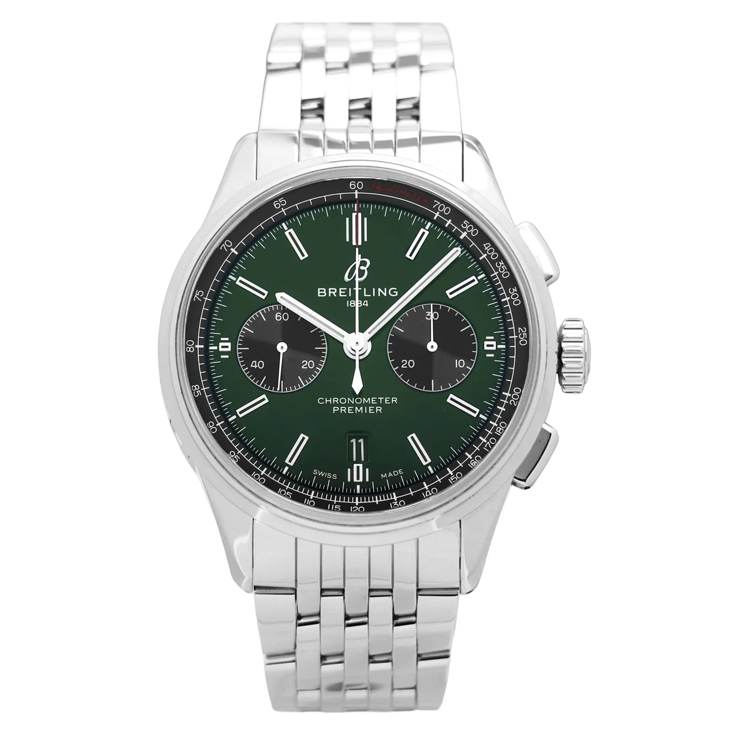 Premier B01 Chronograph Green Dial 42mm - AB0118