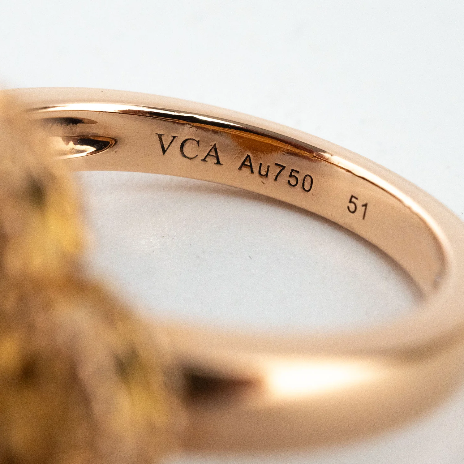 Ring 18K Roségold Vintage Alhambra Diamond - Image 3